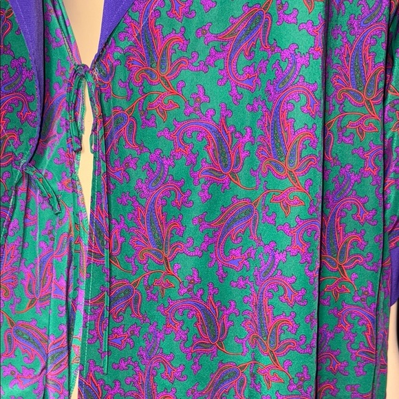 Vintage Natori II Women's Kimono silk Robe size M - Picture 5 of 8